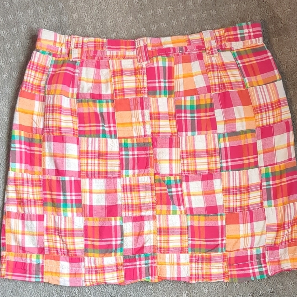 Plaid Multicolor Women's Skort - Picture 3 of 8